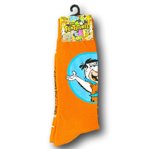3/$20 The Flintstones Cartoon Fred Flintstone Funny Novelty Crew Socks - NWT
